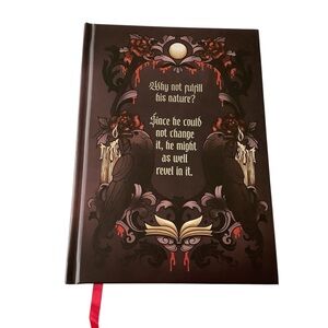 New Owlcrate Black and Red Lined Hardback Journal